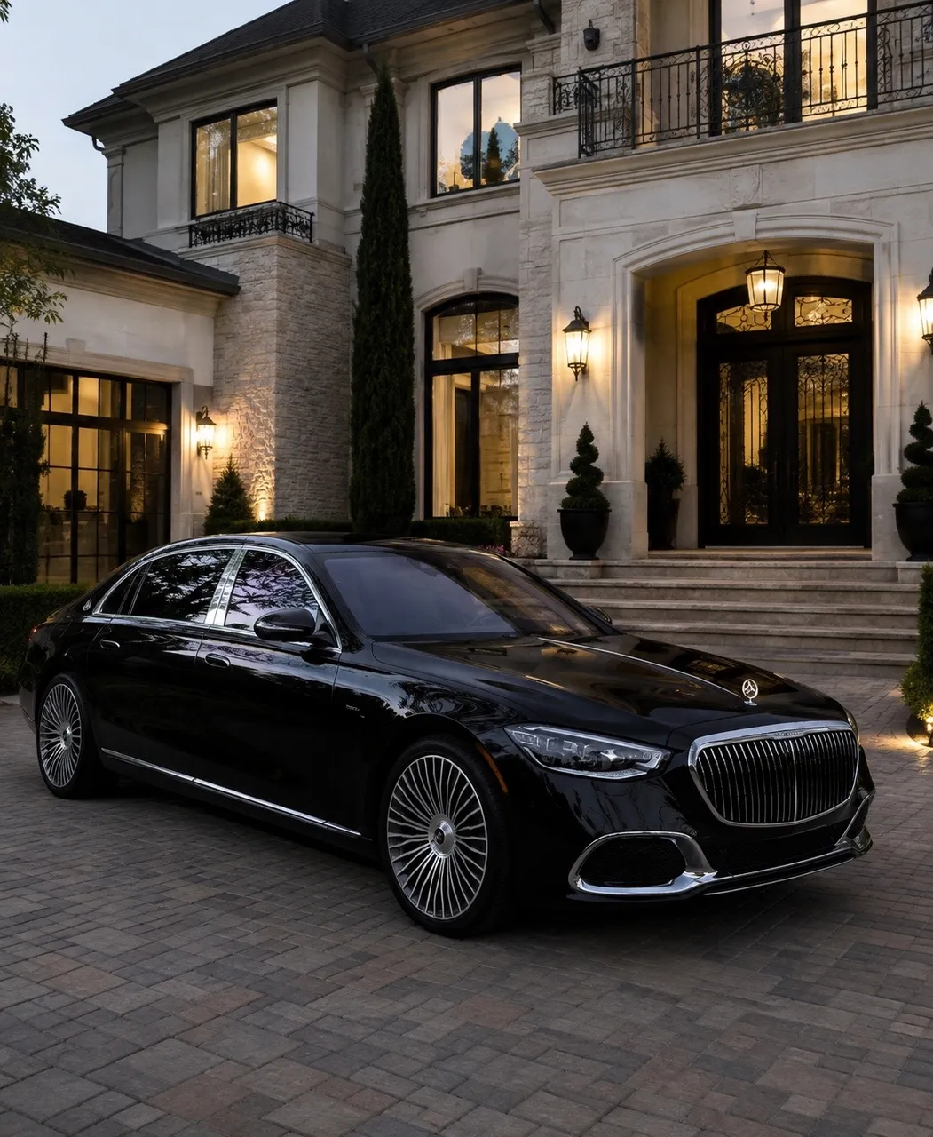 Mercedes Maybach S580 — Black sedan rental #3
